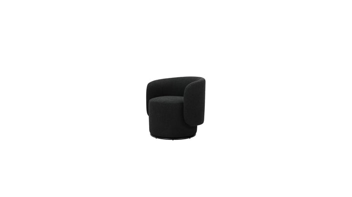 BIARRITZ Swivel Lounge Chair in Licorice