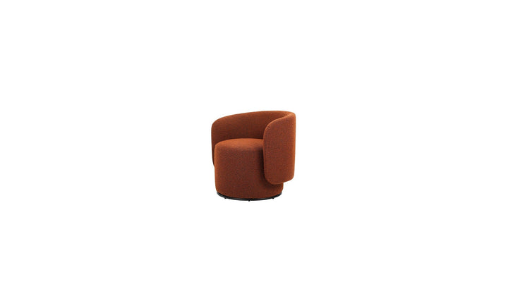 BIARRITZ Swivel Lounge Chair in Rust
