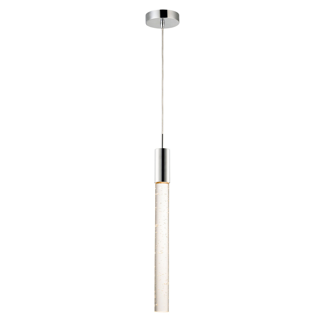 Big Fizz 1-Light LED Pendant by ET2 Lighting in Polished Chrome, front view