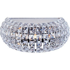 Bijou 3-Light Wall Sconce by ET2 Lighting in Polished Chrome, front view