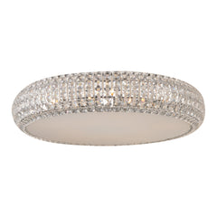 Bijou 4-Light Flush Mount by ET2 Lighting in Polished Chrome, front view