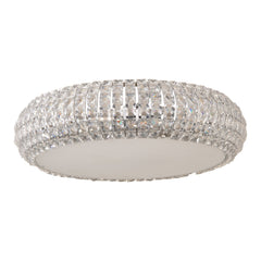 Bijou 6-Light Flush Mount by ET2 Lighting in Polished Chrome, front view