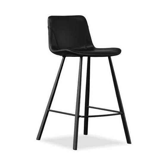 BILLY Counter Stool in Pebbled Black Mobital