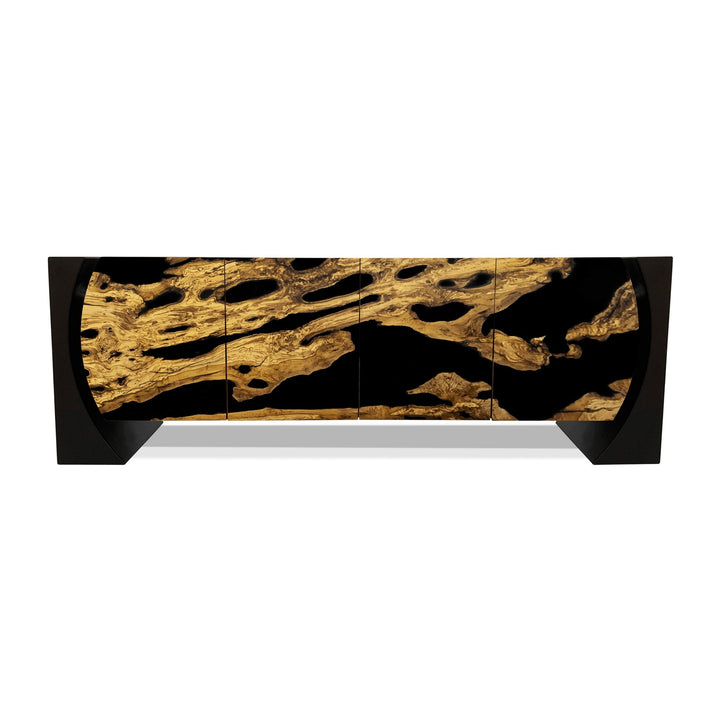 Black Loire Olive Wood Credenza Arditi Collection