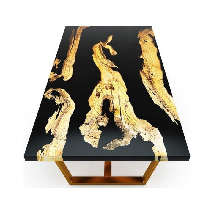 Black Morano Olive Wood Coffee Table Arditi Collection