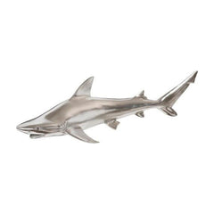 Black Tip Reef Shark Wall Sculpture, Resin, Silver Leaf Phillips Collection