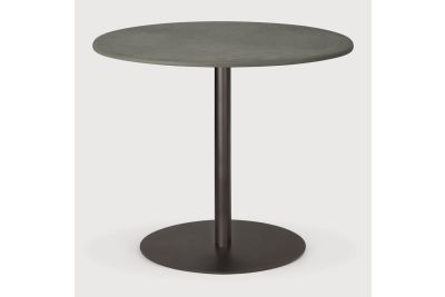 Ethnicraft Blend lounge table in Muschio leather