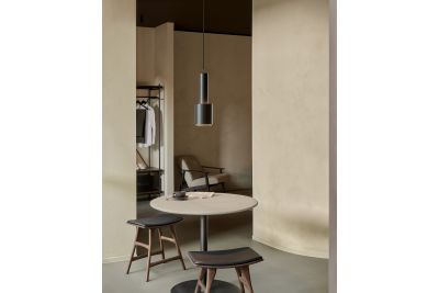Ethnicraft Blend lounge table in off white microcement