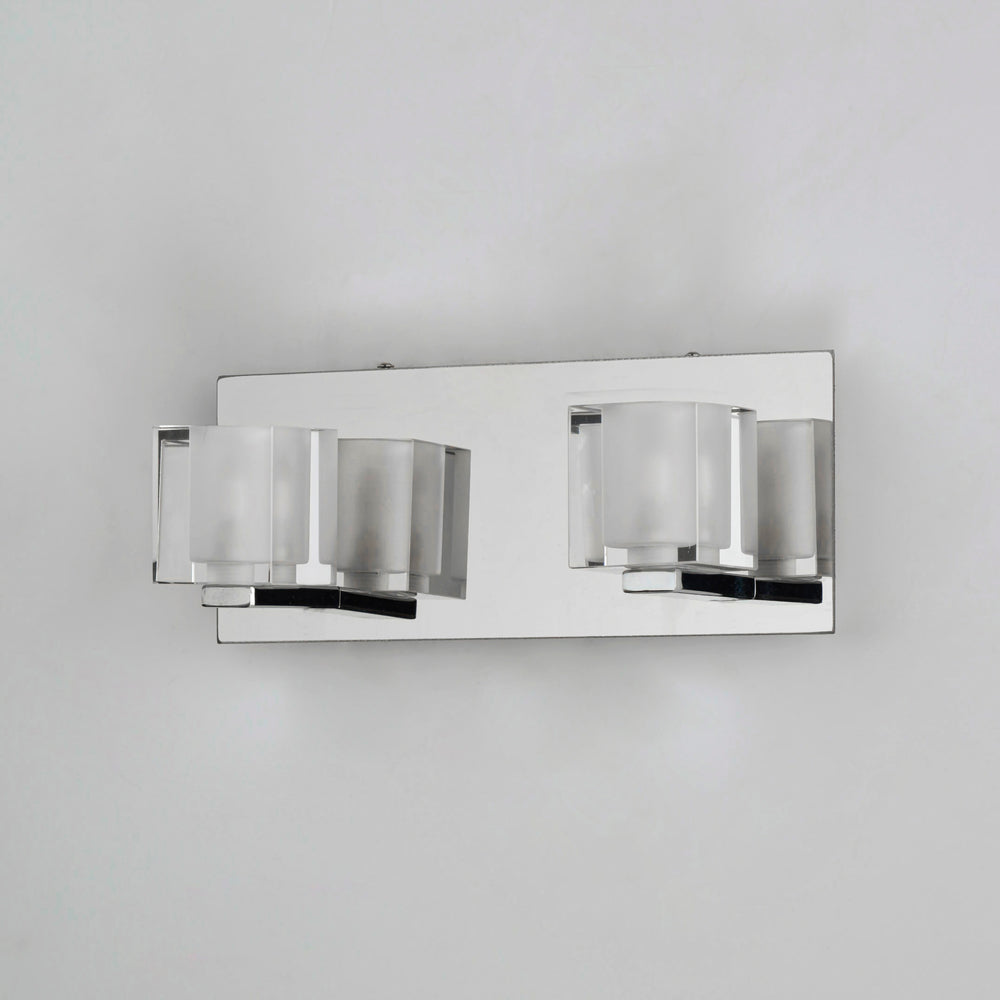 Blocs 2-Light LED Wall Sconce by ET2 Lighting, styled view 1
