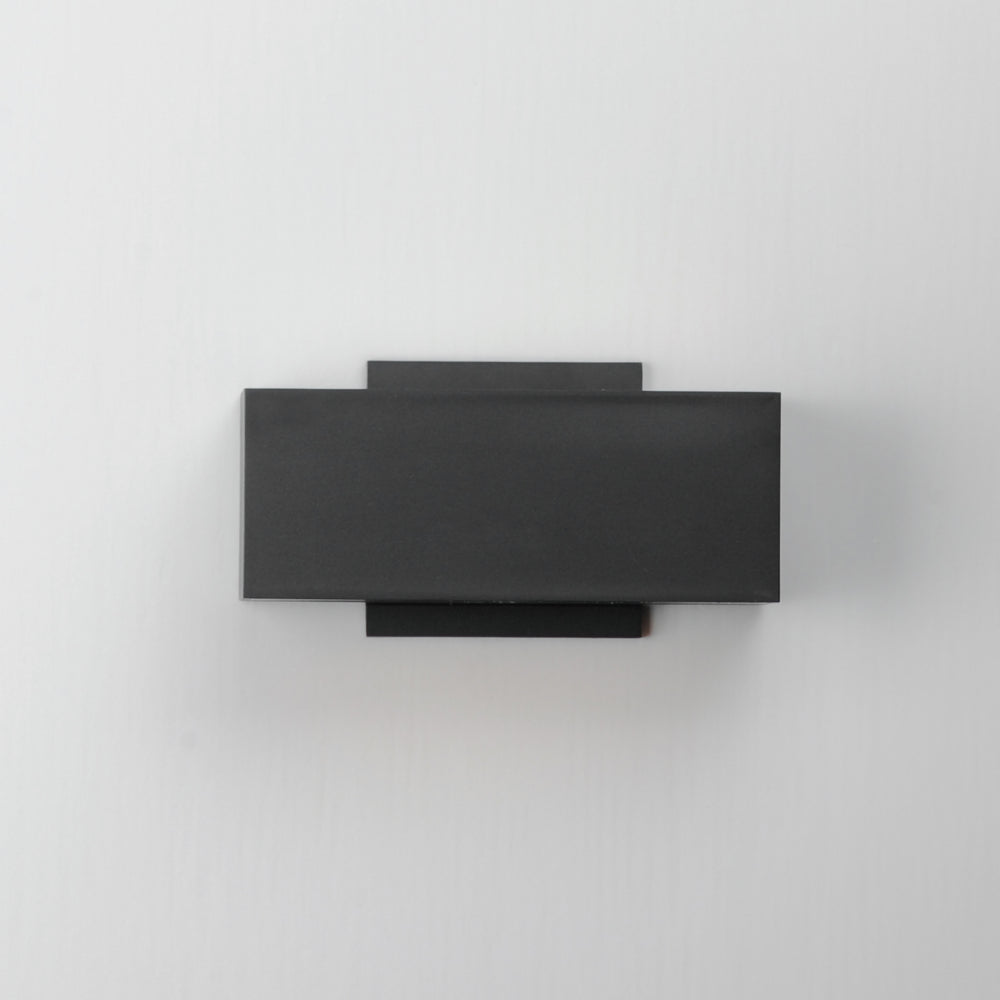 Blok 9" Outdoor Wall Sconce by ET2 Lighting, styled view 1
