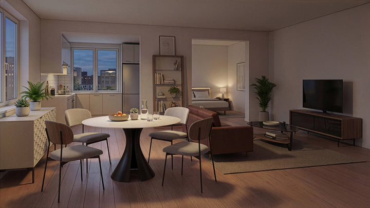 Bloom 7720 48" Round Dining Table lifestyle