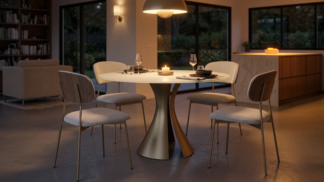Bloom 7720 48" Round Dining Table lifestyle