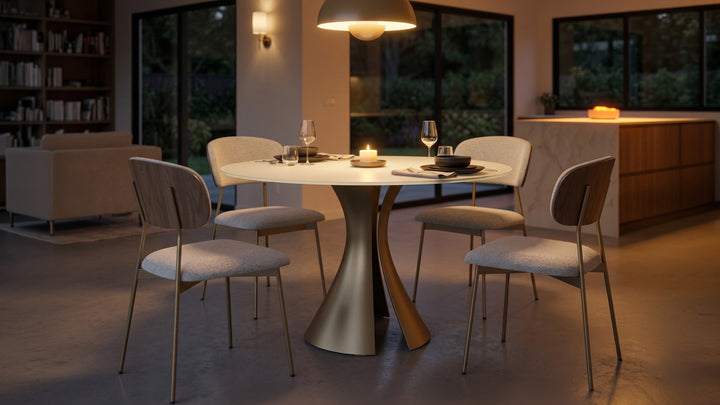 Bloom 7720 48" Round Dining Table lifestyle