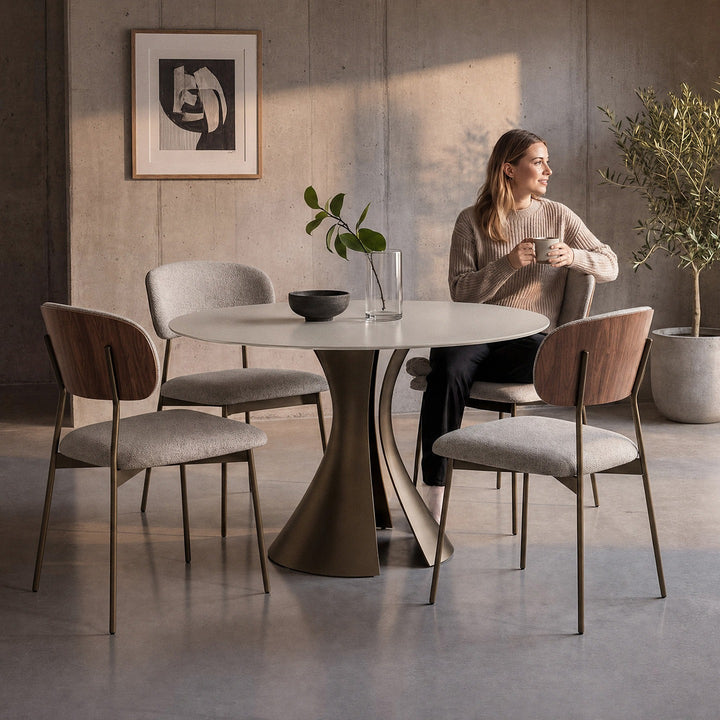 Bloom 7720 48" Round Dining Table lifestyle