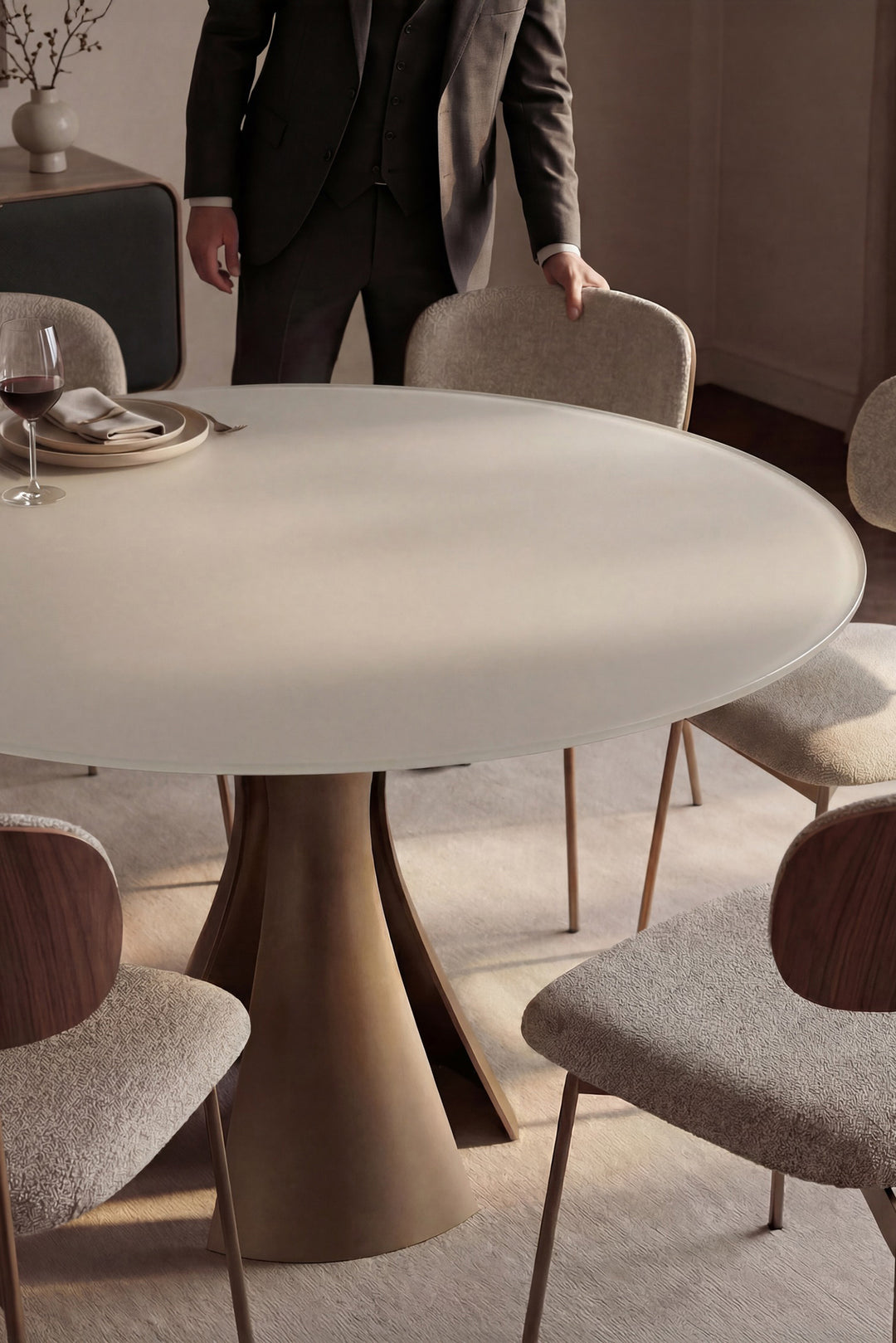 Bloom 7722 60" Round Dining Table lifestyle