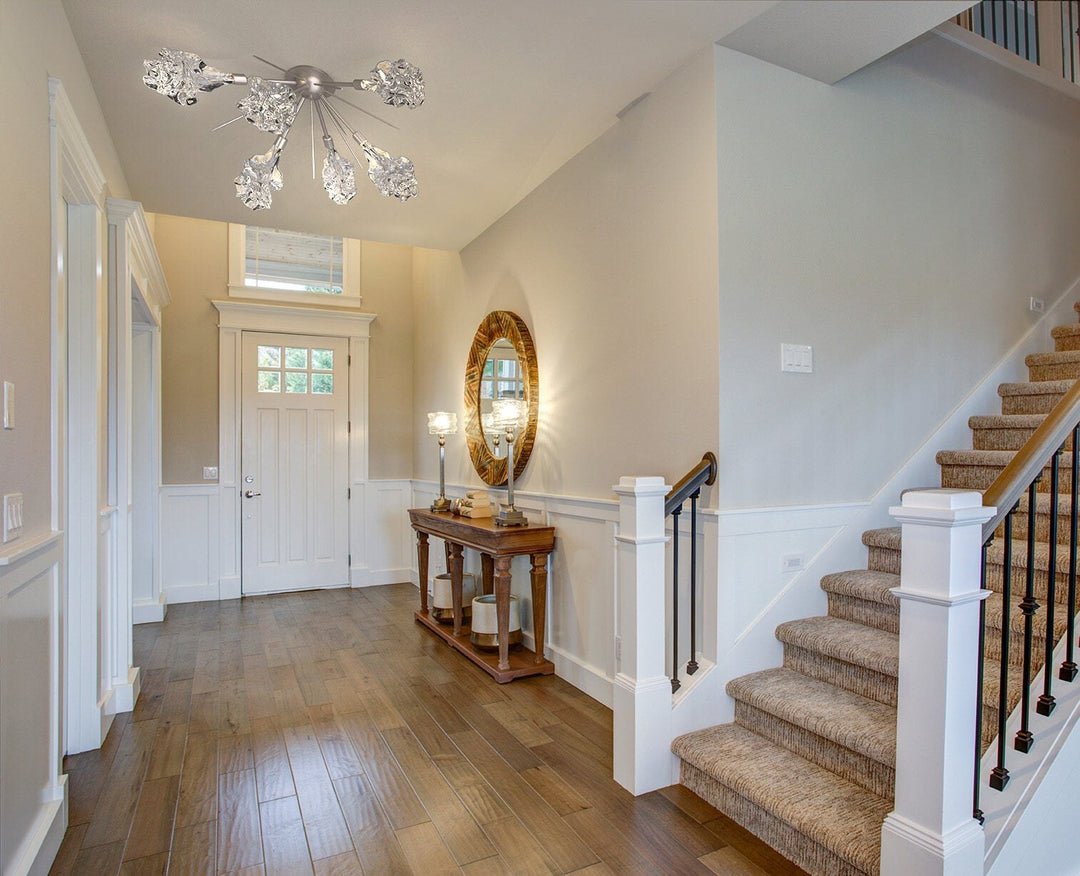 Blossom Half Starburst Flush Mount by Hammerton Studio in a styled interior