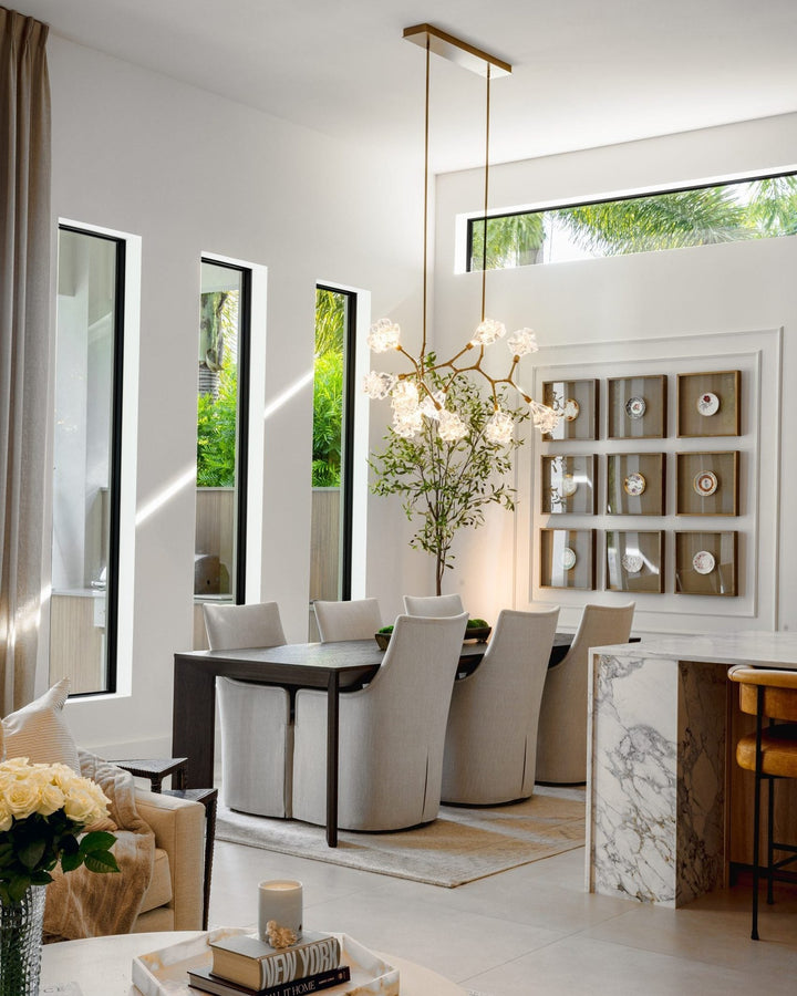 Blossom Modern Branch Chandelier by Hammerton Studio in a styled interior