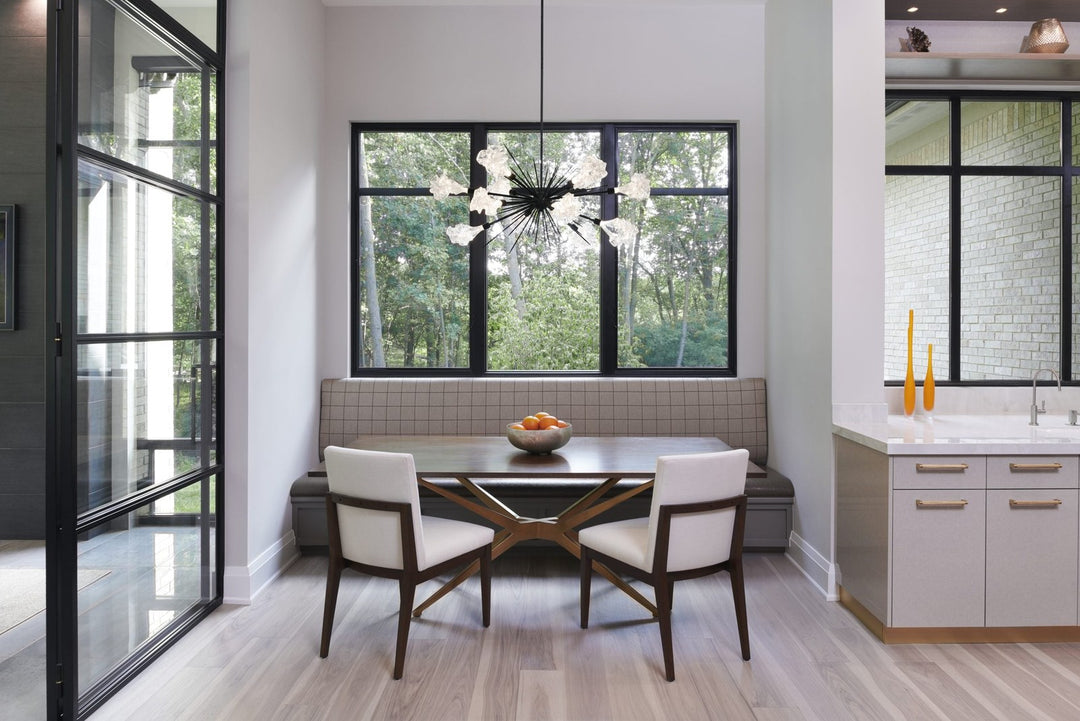 Blossom Oval Starburst Chandelier by Hammerton Studio in a styled interior
