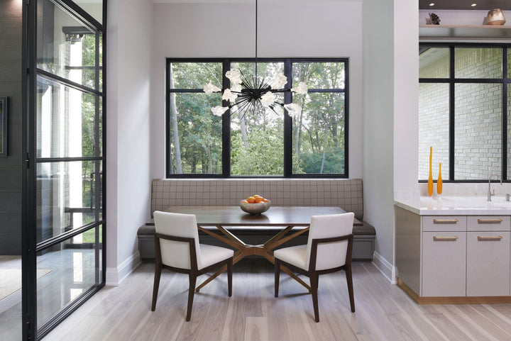 Blossom Oval Starburst Chandelier by Hammerton Studio in a styled interior