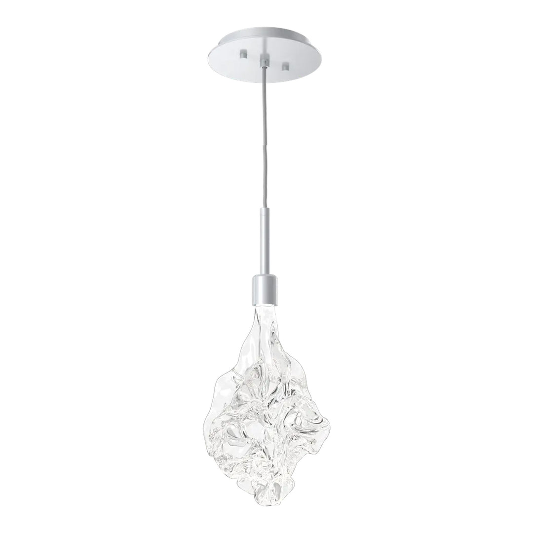 Blossom Pendant by Hammerton Studio in Classic Silver with Clear Blossom glass on adjustable cord