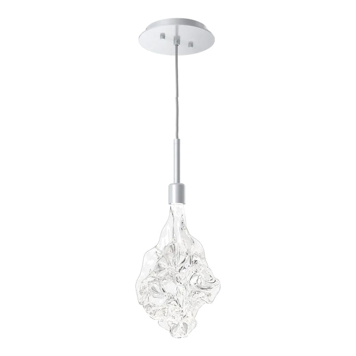 Blossom Pendant by Hammerton Studio in Classic Silver with Clear Blossom glass on adjustable cord
