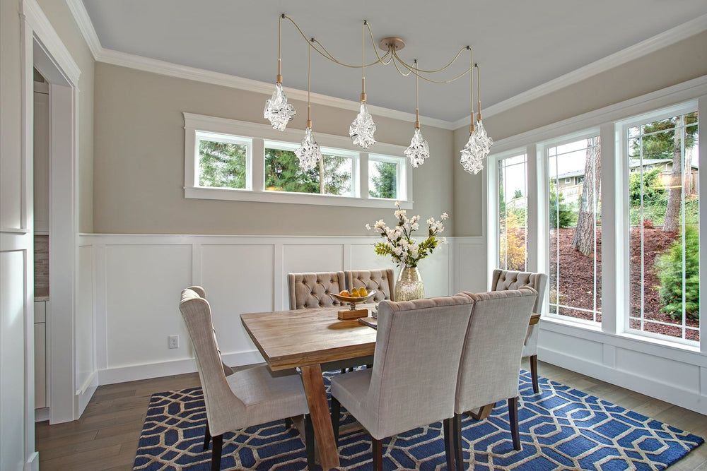 Blossom Swag Chandelier by Hammerton Studio in a styled interior