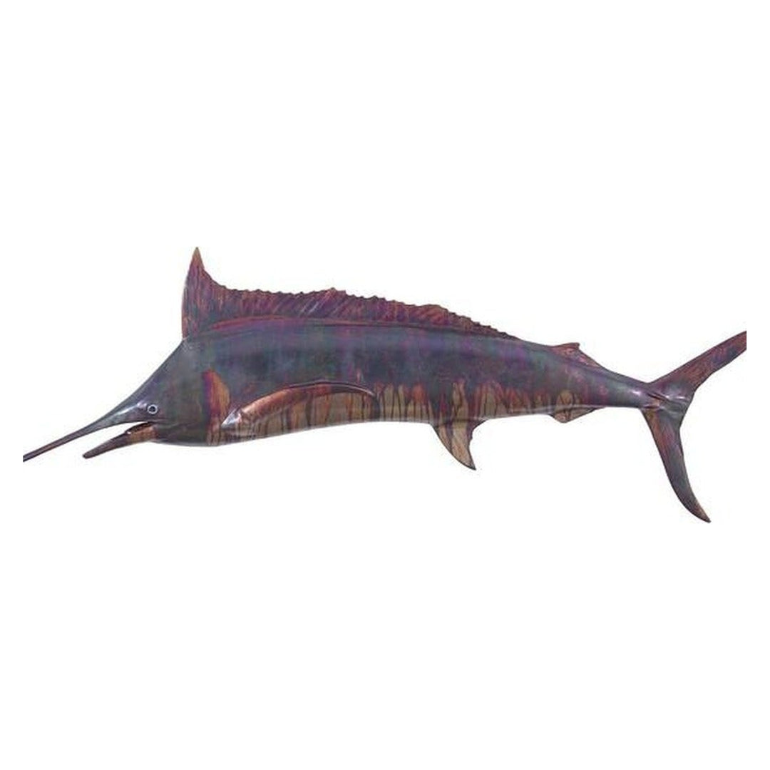 Blue Marlin Fish Wall Sculpture, Resin Phillips Collection