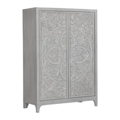 Boho Chic Wardrobe Chest by Modus in Washed White — on a white background