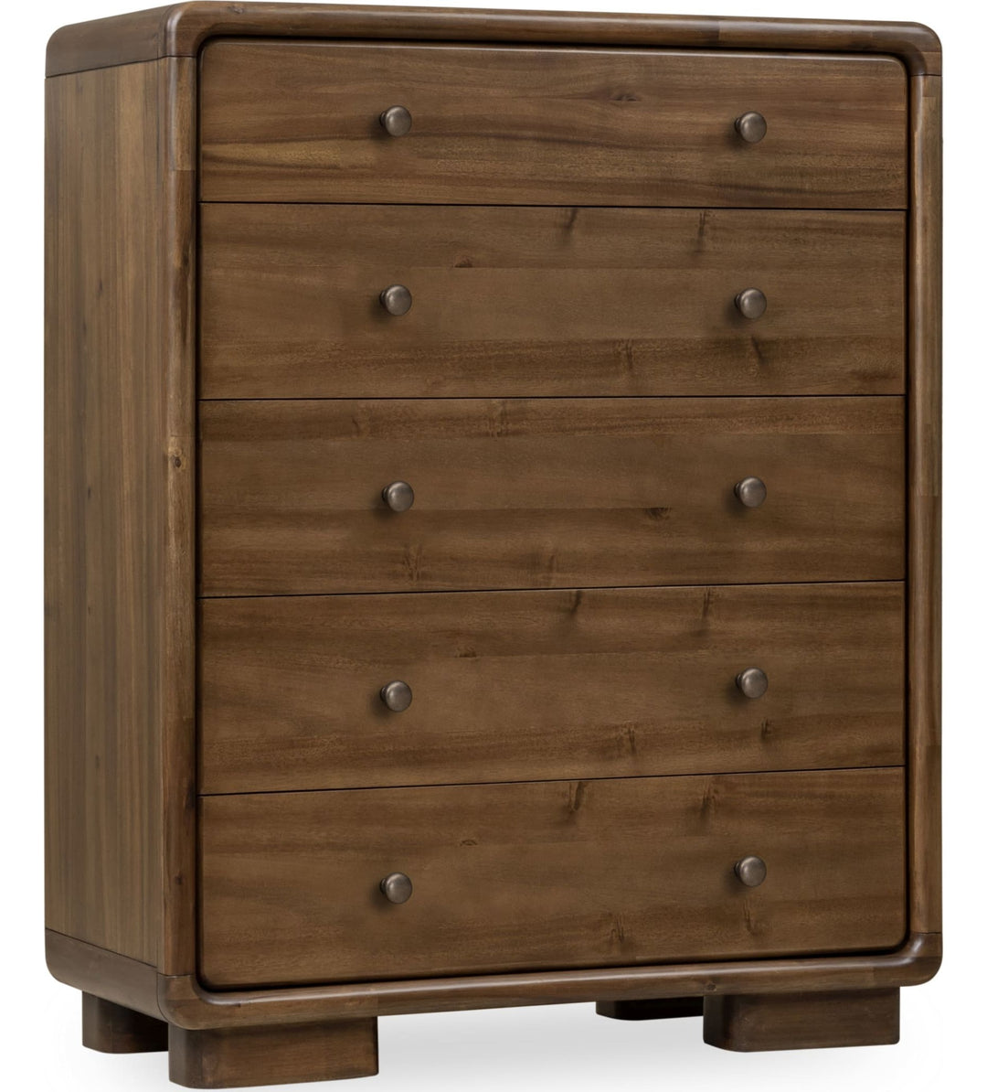 Boka Five Drawer Chest in Impala — on a white background