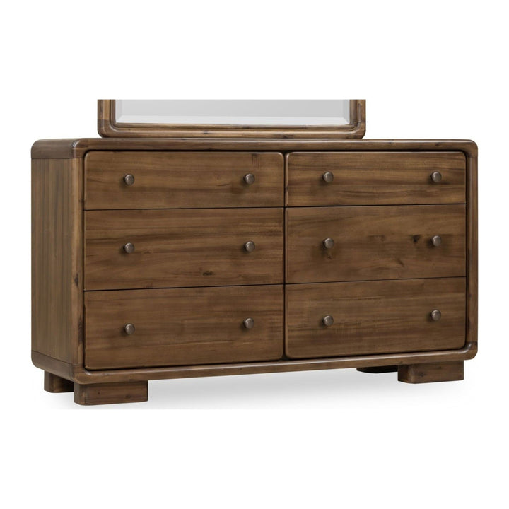 Boka Six Drawer Dresser by Modus in Impala — on a white background