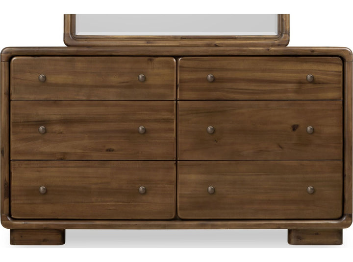 Boka Six Drawer Dresser in Impala — on a white background