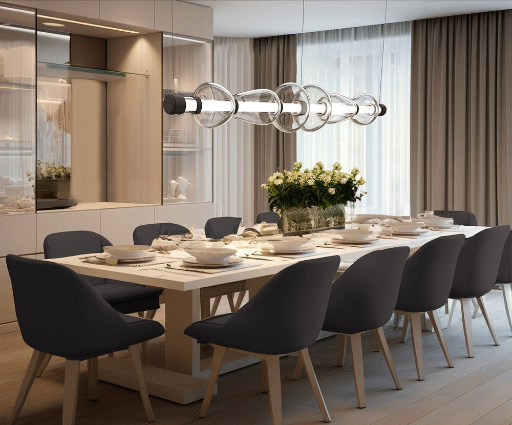 Bolla Mandrel Chandelier by Hammerton Studio in a styled interior
