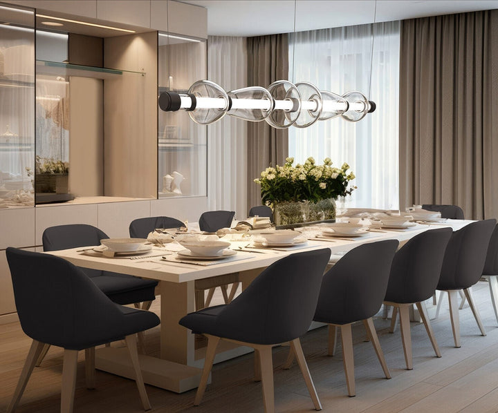 Bolla Mandrel Chandelier by Hammerton Studio in a styled interior