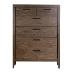 Boracay Five Drawer Chest by Modus in Wild Oats Brown — on a white background