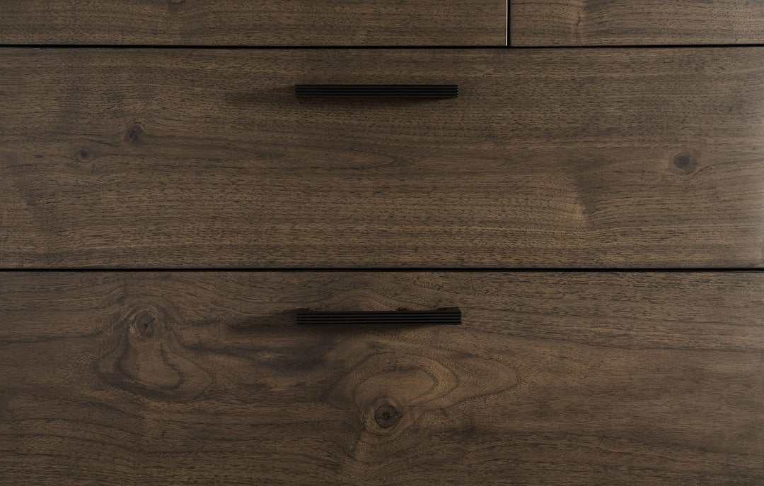 Boracay Five Drawer One Door Sweater Chest in Wild Oats Brown — detail view