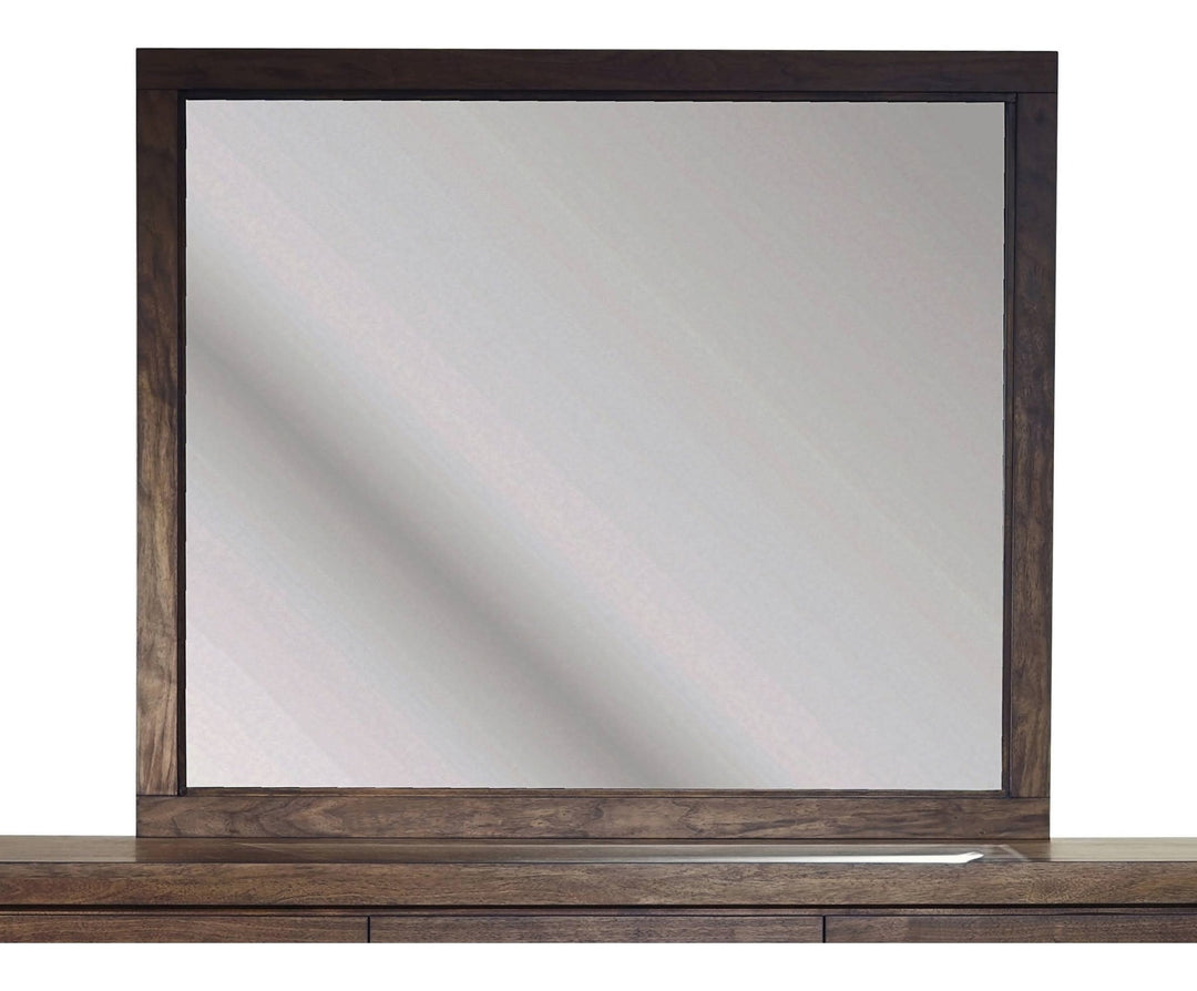 Boracay Landscape Mirror in Wild Oats Brown — on a white background