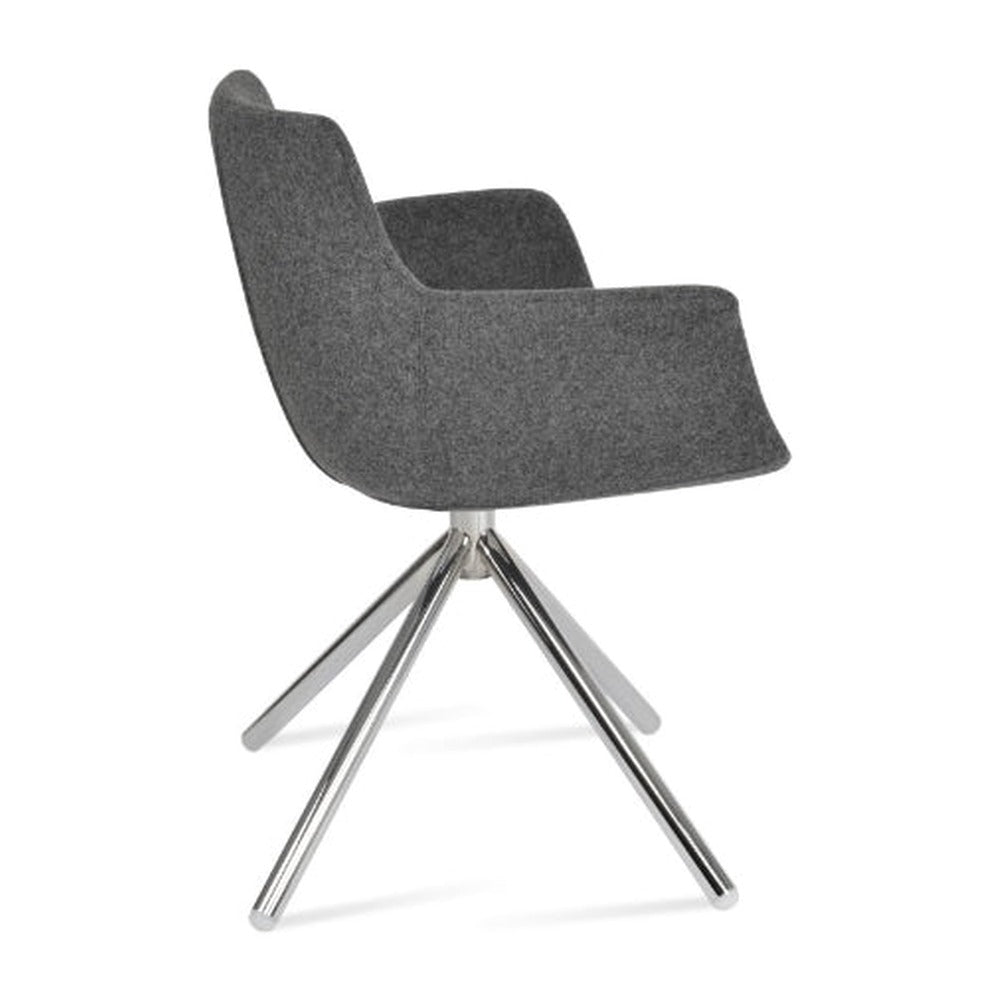 Bottega Stick Swivel Armchair