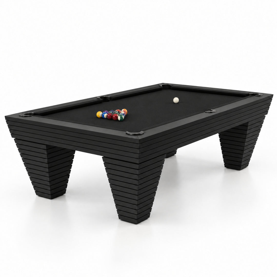 Boulder pool table - Solid Black 