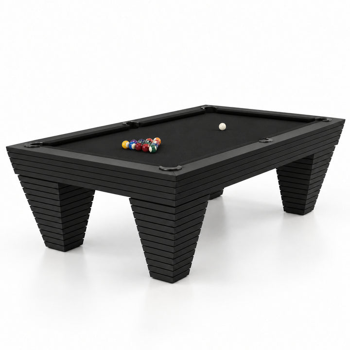Boulder pool table - Solid Black 