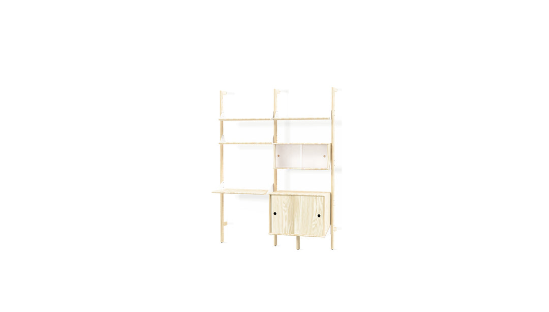 Branch-2 Multi Storage Unit with Desk by Gus Modern on white background