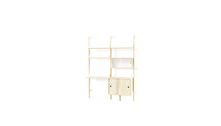 Branch-2 Multi Storage Unit with Desk by Gus Modern on white background