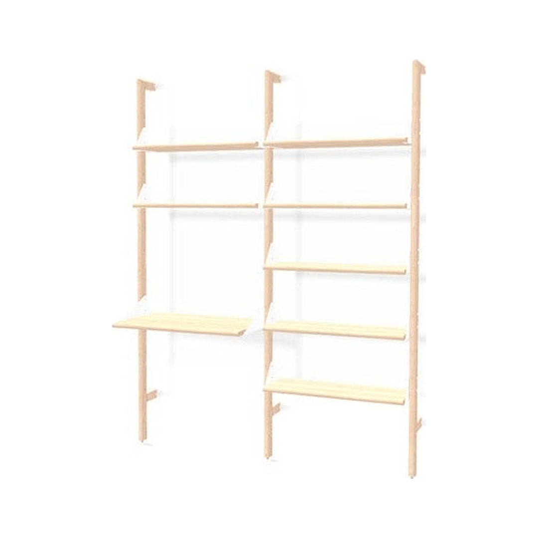 Branch-2 Shelving Unit with Desk Gus Modern