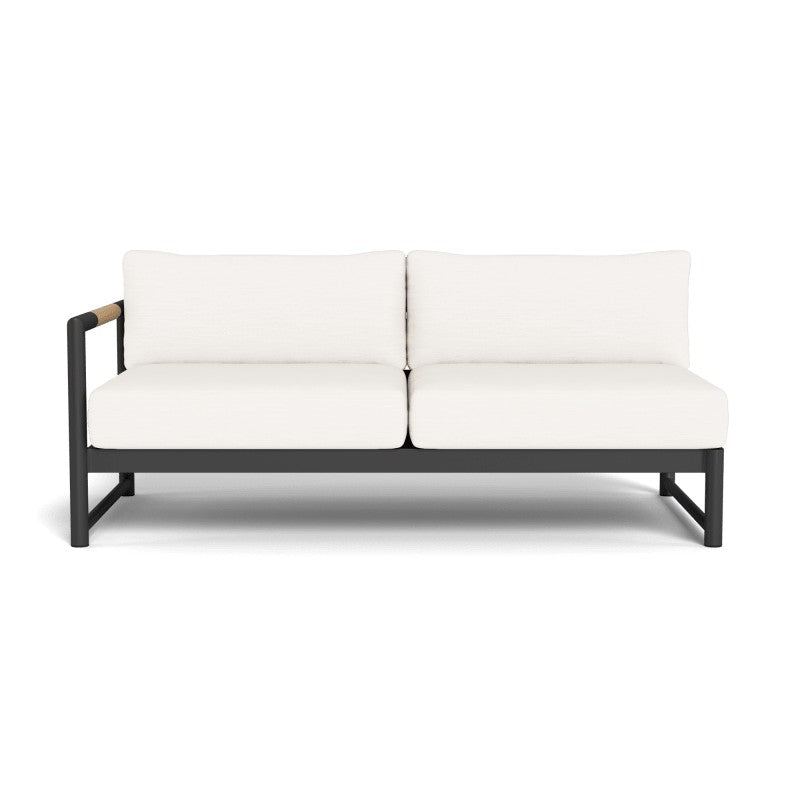 Breeze XL Aluminum 2 Seat 1 Arm Left by Harbour in Aluminum Asteroid