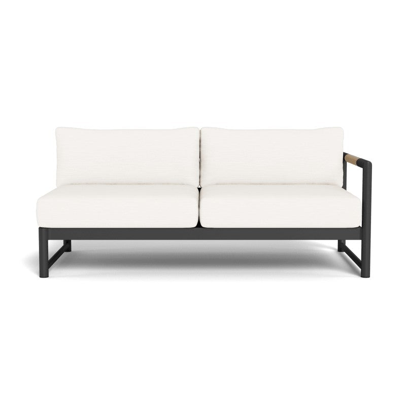 Breeze XL Aluminum 2 Seat 1 Arm Right by Harbour in Aluminum Asteroid