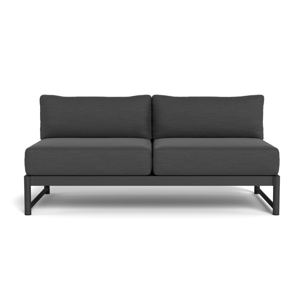 Breeze XL Aluminum 2 Seat Armless Sofa by Harbour