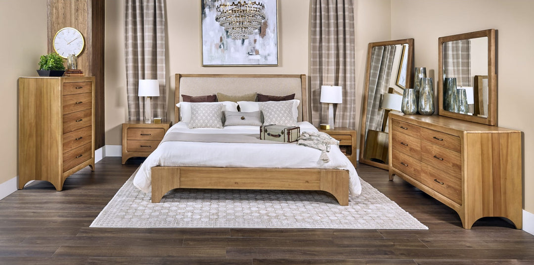 Brentwood Dresser in Brioche — in a bedroom setting