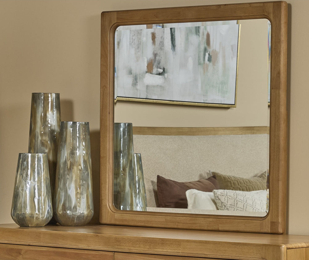 Brentwood Dresser Mirror in Brioche — styled in a room