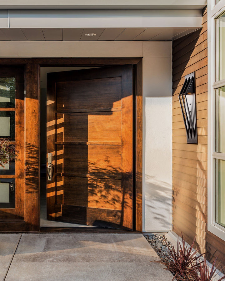 Bridge Outdoor Sconce by Hammerton Studio in a styled interior