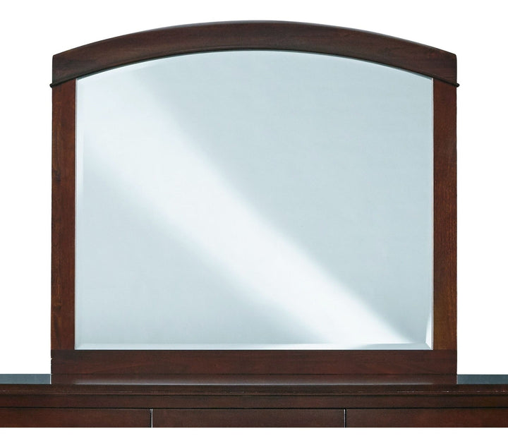 Brighton Mirror in Cinnamon — on a white background