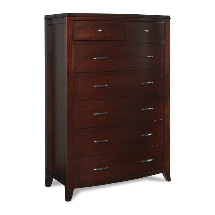 Brighton Seven Drawer Chest by Modus in Cinnamon — on a white background